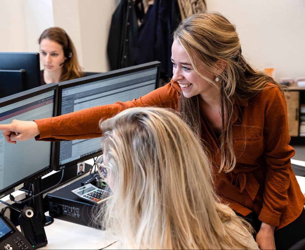 Adhocdocent team aan het werk